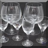 K40. Pair of brandy snifters (5.5”h) and 4 cordials - $12 